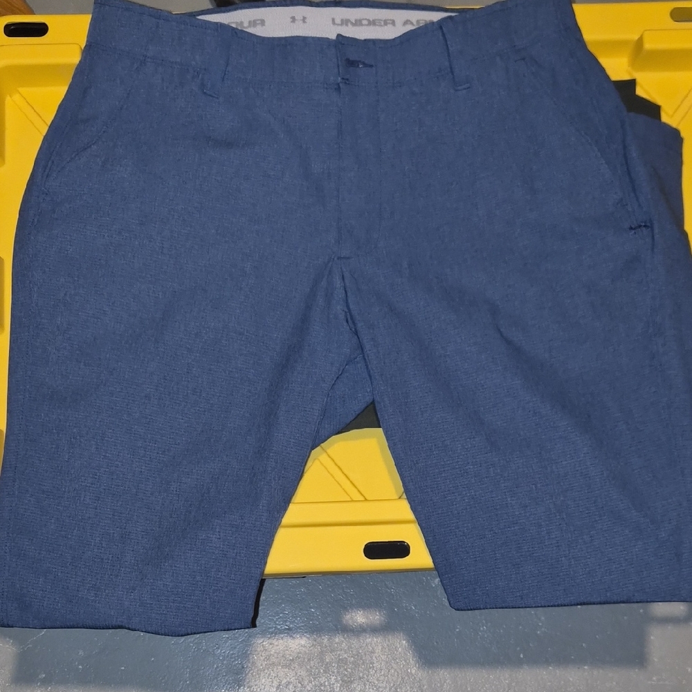 Under Armour Men's Slate Blue Flat Front GOLF PANTS 34/30